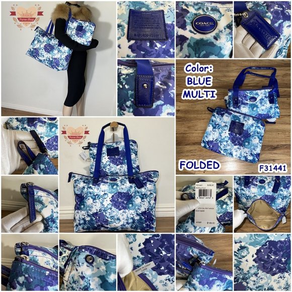 🪻Coach Floral Nylon Bag & Snap Pouch🪻 - Picture 16 of 17